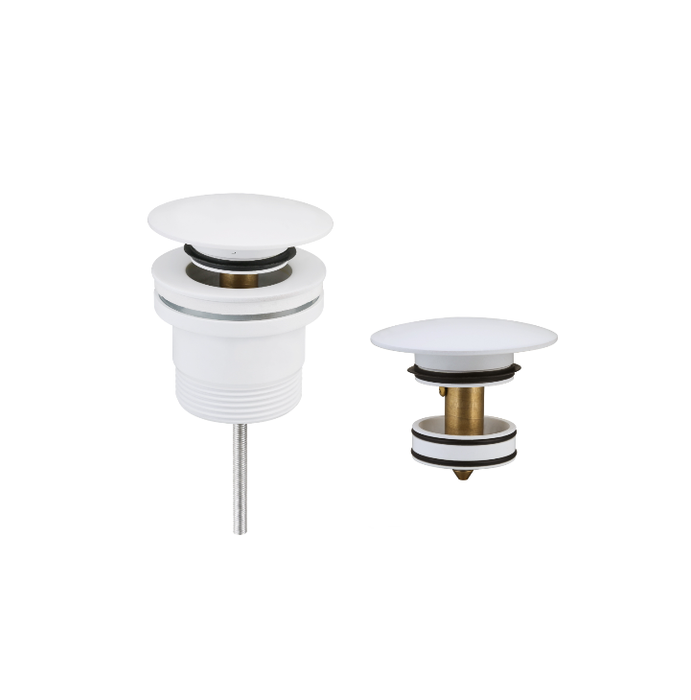 Universal Pop Up Waste Chrome/Brushed Nickel/Brushed Gold/Gun Metal/Matt Black/Matt White - HD reno