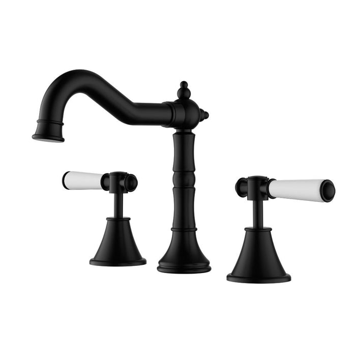 Clasico Basin Set Ceramic Handle Brushed Gold/Brushed Nickel/Chrome/Matt Black - HD reno