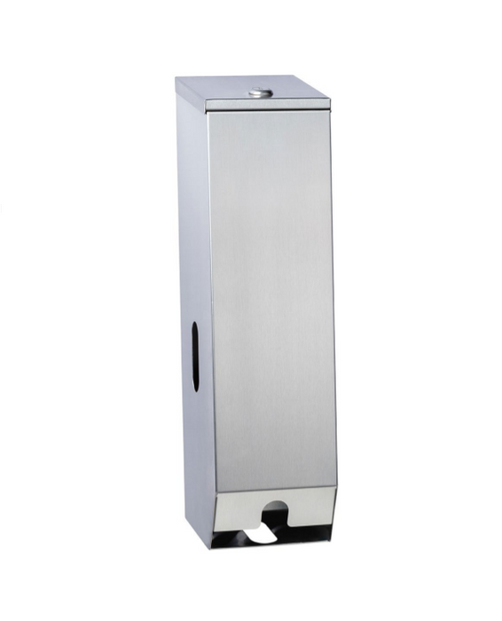 Triple Surface Mounted Toilet Roll Holder Key Lockable - HD reno