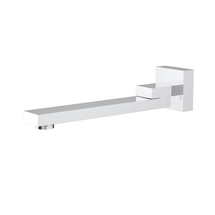 Ikon Rosa Chrome/Brushed Nickel/Matt Black Swivel Solid Brass Square Bath Spout