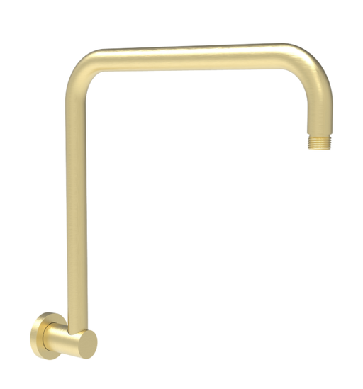 Round Rectangle Curved Shower Arm Chrome/Brushed Nickel/Brushed Gold/Gun Metal/Matt Black - HD reno