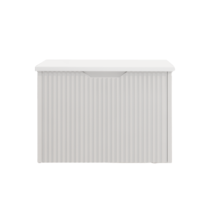 600-1800*450*400mm Vienna Matt White MR Melamined Board Panel With PVC Coating Fluted Wall Hung Vanity - HD reno