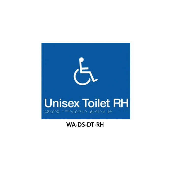 Braille Sign Unisex Disabled RH (Blue) - HD reno