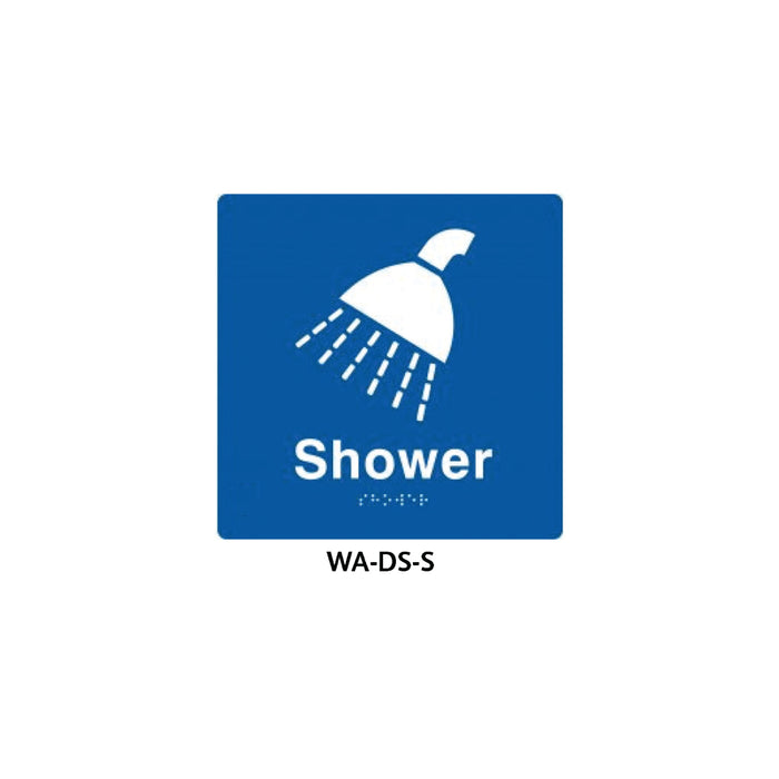 Braille Sign Shower (Blue) - HD reno