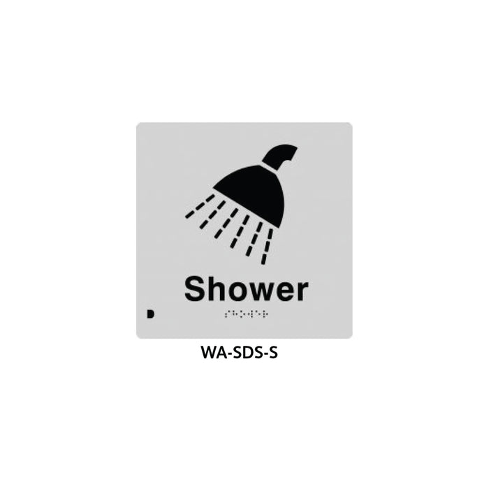 Braille Sign Shower (Silver) - HD reno