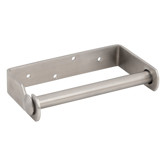 Single Stainless Steel Toilet Roll Holder - 25mmH*145mmW*74mmD - HD reno