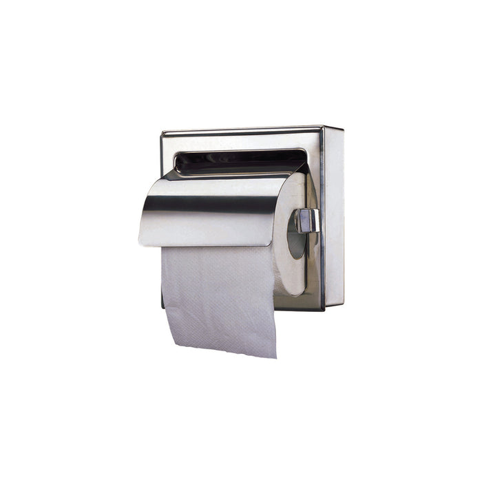 Single Double Stainless Steel Toilet Roll Holder with Hood - HD reno