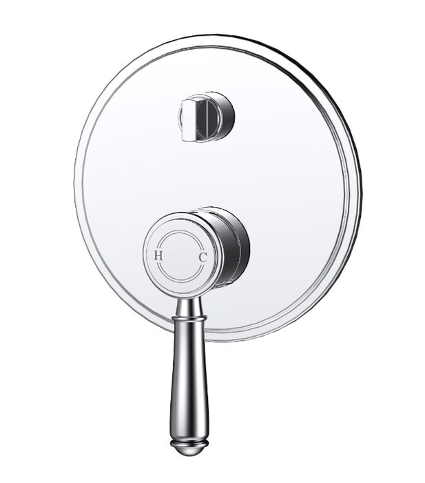 Clasico Wall Diverter Mixer Trim Kits Brushed Gold/Brushed Nickel/Chrome/Matt Black - HD reno