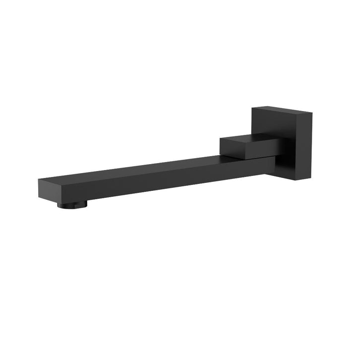 Ikon Rosa Chrome/Brushed Nickel/Matt Black Swivel Solid Brass Square Bath Spout