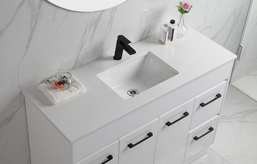 600-1500mm*450mm*855mm Aulic Rocky Gloss White Freestanding Vanity With Kickboards - HD reno