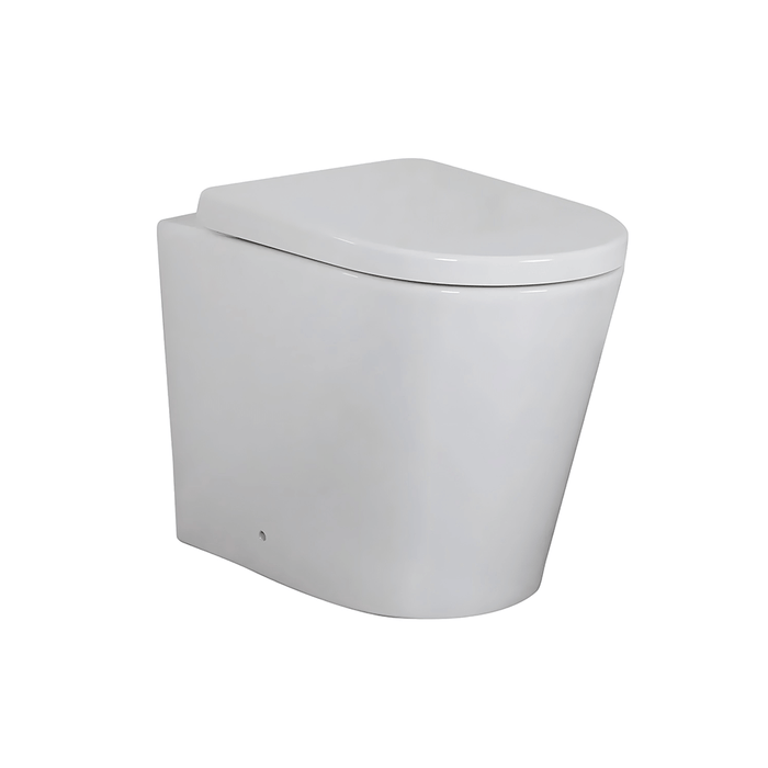 595*360*410mm Poseidon Avery Gloss White Box Rim Wall Faced Floor Pan