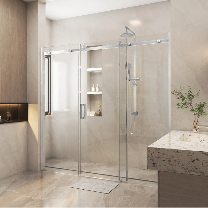 1400-2450mm Covey Frameless 3 Panels Sliding Door Wall To Wall 10mm Thickness Shower Screens - 2000mm Height