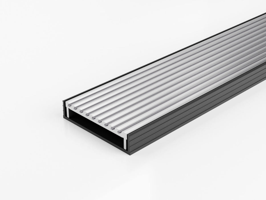 Slimline Linear Drainage system with Wave Grate (AA) grate style