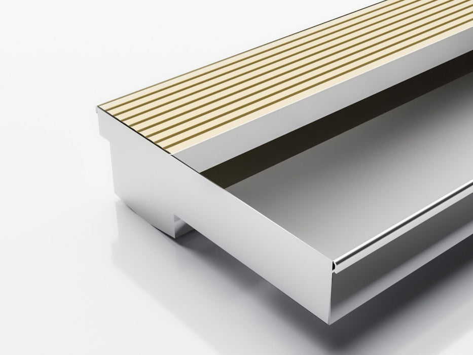 Threshold drainage system for sill only doors with Wave Grate (AA) grate style