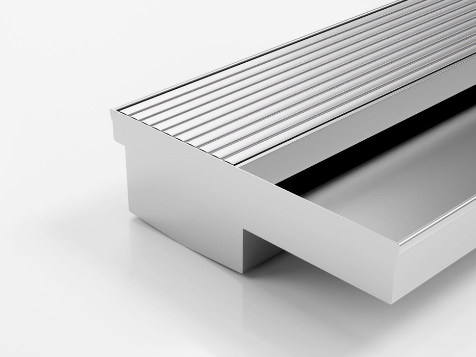 Threshold drainage system for sill only doors with Wave Grate (AA) grate style