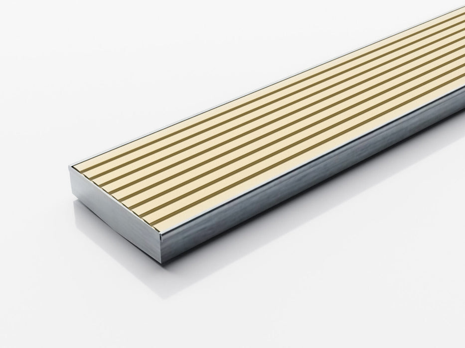 Slimline Linear Drainage system with Wave Grate (AA) grate style