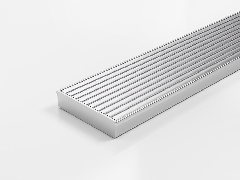 Slimline Linear Drainage system with Wave Grate (AA) grate style