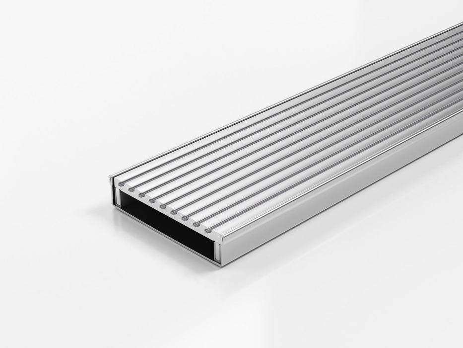 Slimline Linear Drainage system with Wave Grate (AA) grate style