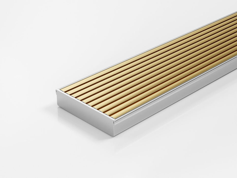 Slimline Linear Drainage system with Wave Grate (AA) grate style