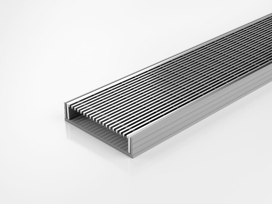 Slimline Linear Drainage system with Architectural (AR) grate style