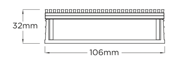 Slimline Linear Drainage system with Architectural (AR) grate style