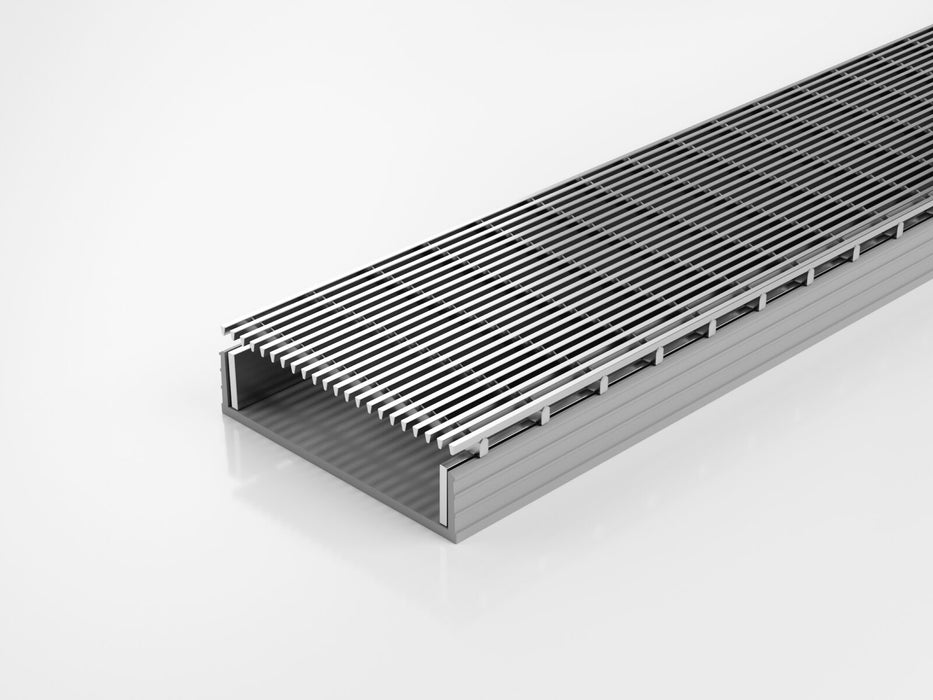 Slimline Linear Drainage system with Architectural (AR) grate style