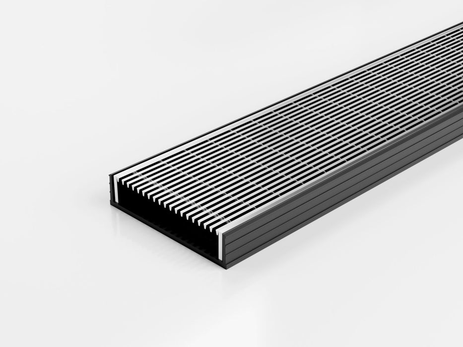 Slimline Linear Drainage system with Architectural (AR) grate style
