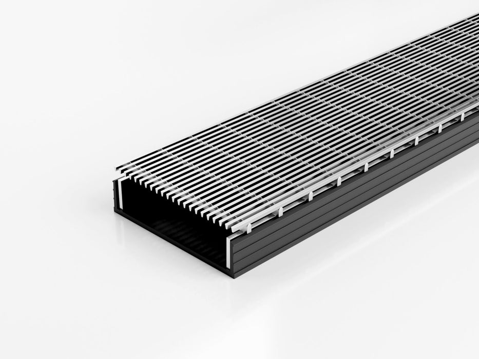 Slimline Linear Drainage system with Architectural (AR) grate style