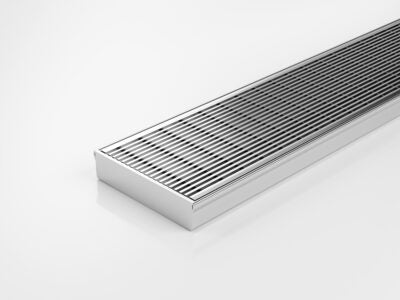 Slimline Linear Drainage system with Architectural (AR) grate style
