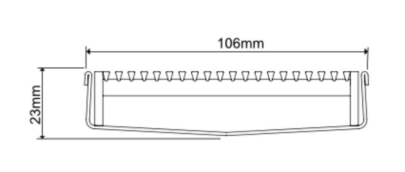 Slimline Linear Drainage system with Architectural (AR) grate style