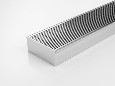 Slimline Linear Drainage system with Architectural (AR) grate style