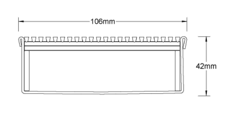 Slimline Linear Drainage system with Architectural (AR) grate style