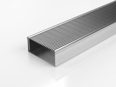 Slimline Linear Drainage system with Architectural (AR) grate style