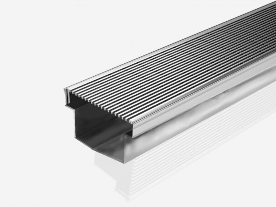 50mm deep linear drainage system with Architectural (AR) grate style