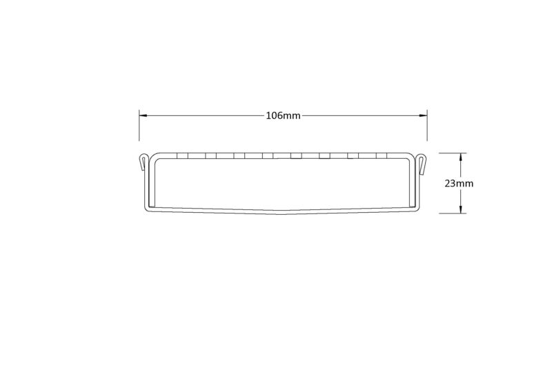 Slimline Linear Drainage system with Punched Perpendicular Slot (PPS) grate style