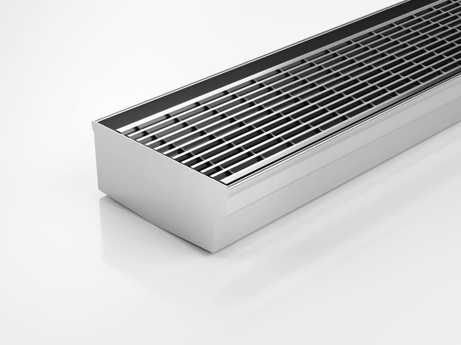 Threshold drainage system for bifold doors with Standard (TR) grate style