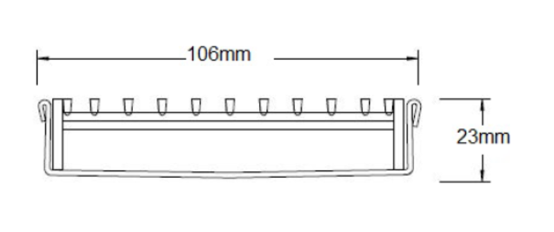 Slimline Linear Drainage system with Standard (TR) grate style