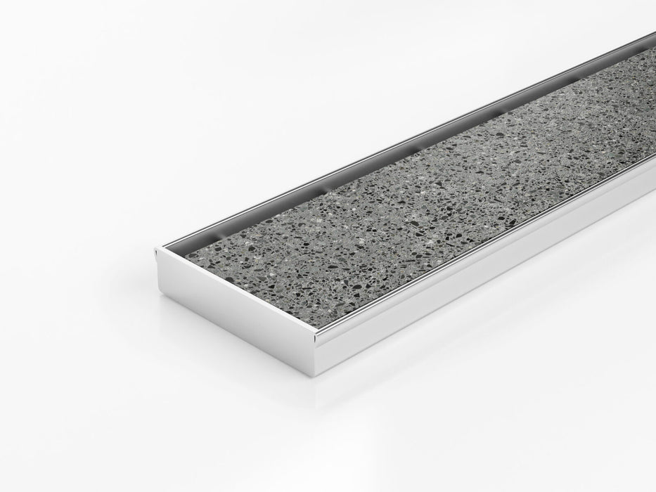 Slimline Linear Drainage system with Single Slot Tile Insert (Ti) grate style