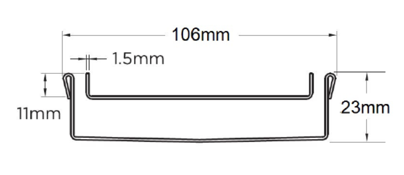 Slimline Linear Drainage system with Tile Insert (Ti) grate style