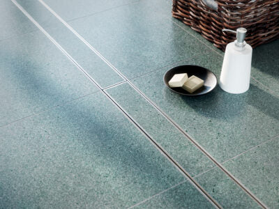 Slimline Linear Drainage system with Tile Insert (Ti) grate style