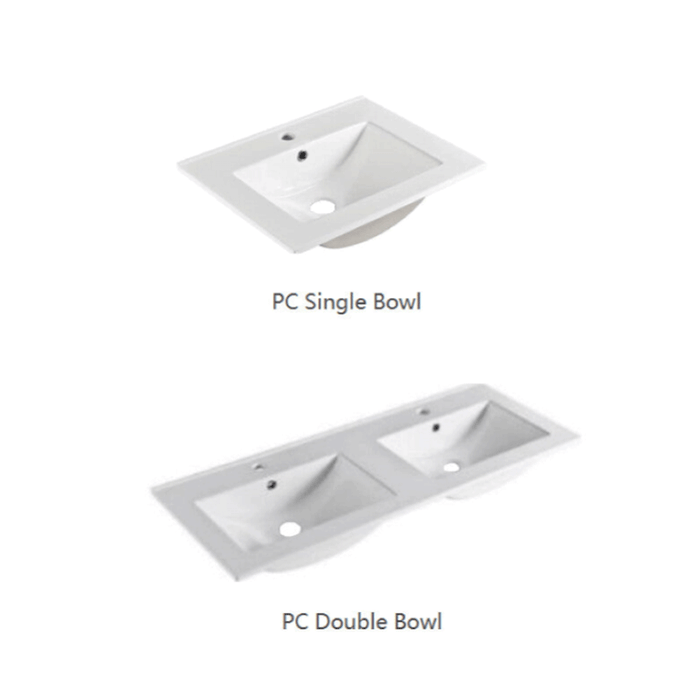 600-1500*460*560mm Poseidon Matt White Bathroom Wall Hung Vanity