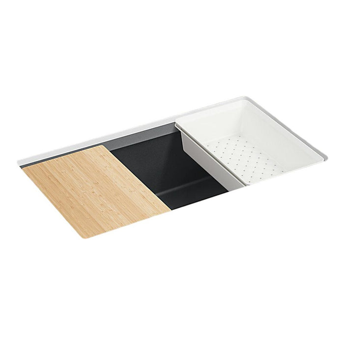 820*460*236mm Kohler Neoroc Task Single Bowl Working Station Kitchen Sink