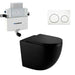 570*360*410mm Mercio Norton99 Matt Black Mercio Quiet Wall-Faced Floor Toilet & Geberit Alpha Cistern & Button