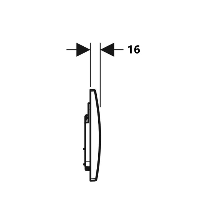 570*360*410mm Mercio Raul99 Gloss White Rimless Wall-Faced Floor Toilet & Geberit Alpha Cistern & Button