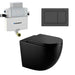 570*360*410mm Mercio Norton99 Matt Black Mercio Quiet Wall-Faced Floor Toilet & Geberit Alpha Cistern & Button
