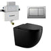 570*360*410mm Mercio Norton99 Matt Black Mercio Quiet Wall-Faced Floor Toilet & Geberit Alpha Cistern & Button
