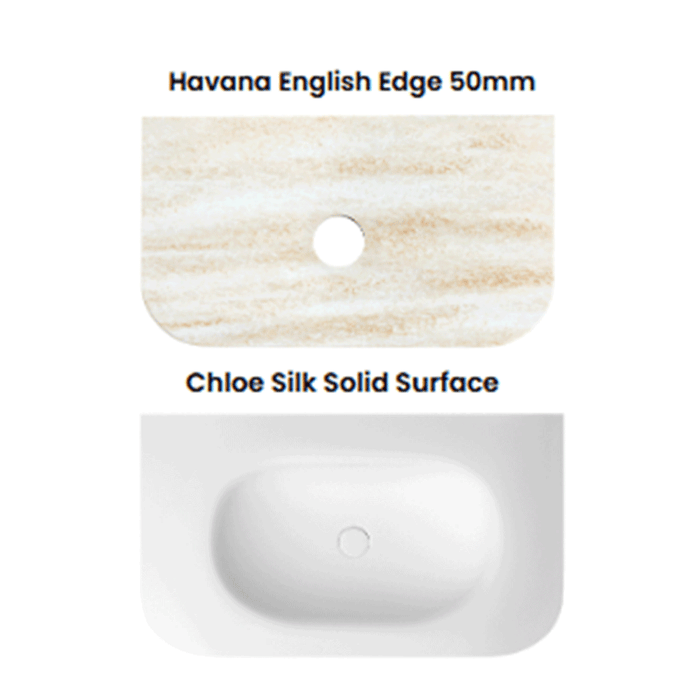 600-1800*490*550mm Otti Havana Sable Walnut Fluted Curve Wall Hung Vanity