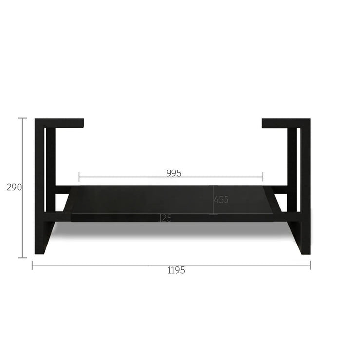 600-1500*460*840mm OTTI Marlo Matt Black Bathroom Freestanding Vanity With Legs