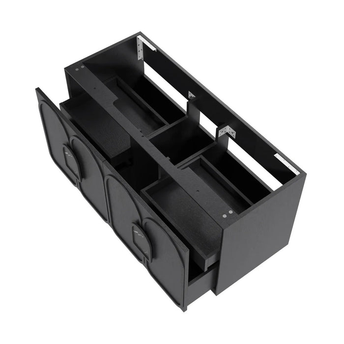 600-1800*460*550mm OTTI Laguna Mark Il Black Oak High Moisture Resistant Plywood Wall Hung Vanity