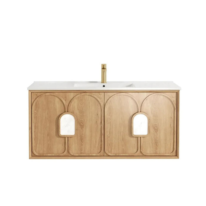 600-1800*460*550mm OTTI Laguna Mark Il Natural Woodland Oak High Moisture Resistant Plywood Wall Hung Vanity